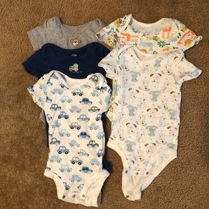 5 mixed onesies